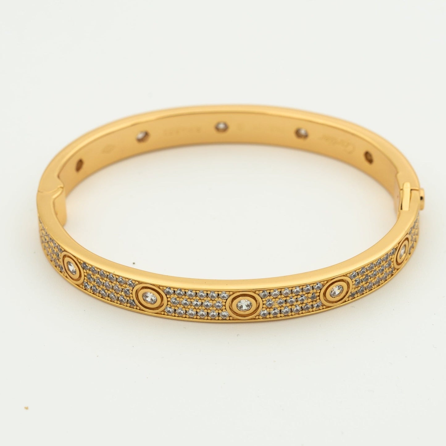 [LumiVibe]LOVE BRACELET 6.1MM DIAMOND-PAVED 10 BIG DIAMONDS
