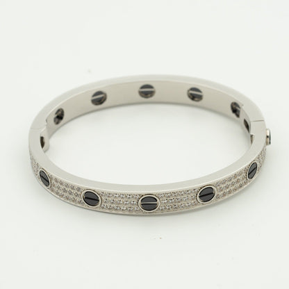 [LumiVibe]LOVE BRACELET 6.1MM DIAMOND-PAVED CERAMIC