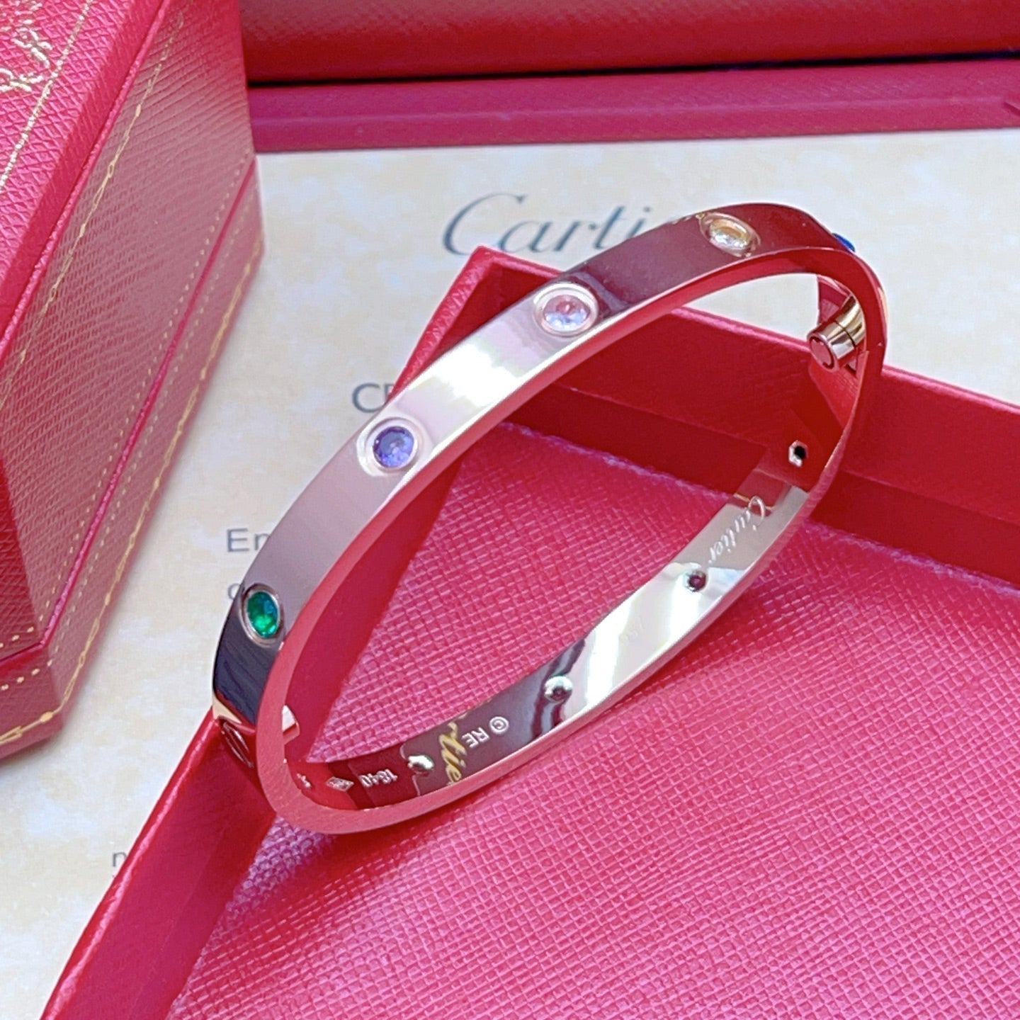 [LumiVibe] 2026 RAINBOW LOVE BRACELET 6.1MM  10 DIAMONDS