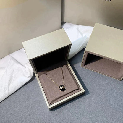 [LumiVibe]JEUX DE ROSE GOLD DIAMOND NECKLACE