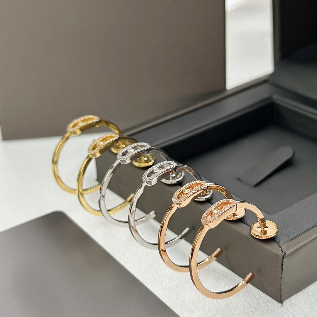 [LumiVibe]CREOLES MOVE UNO PM DIAMOND EARRINGS
