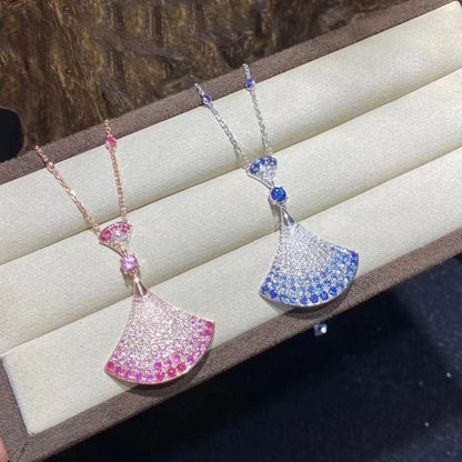 [LumiVibe]DREAM NECKLACE AGATE SILVER DIAMOND