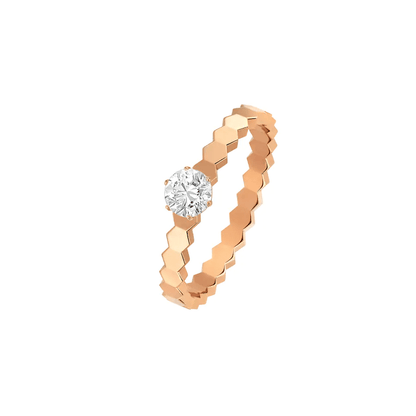 [LumiVibe]BEE LOVE RING PINK GOLD 1 DIAMOND