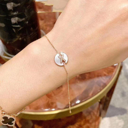 [LumiVibe]JEUX DE BRACELET MOP PINK GOLD DIAMONDS