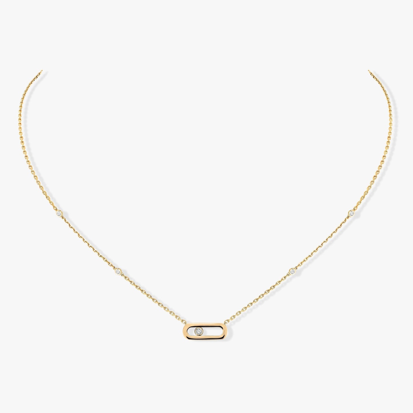 [LumiVibe]MOVE UNO DIAMOND NECKLACE