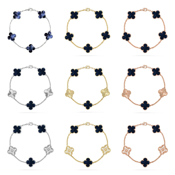 [LumiVibe]CLOVER 5 MOTIF PIETERSITE BRACELET COLLECTION