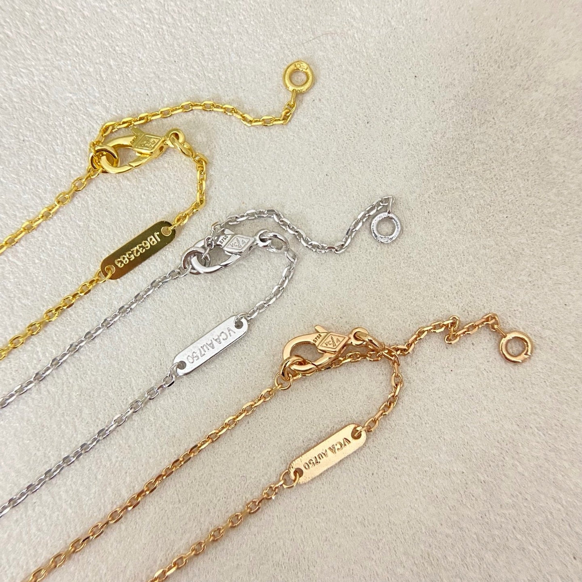 [Lumivibe Jewelry]NEW 15MM PURPLE SAND-GOLD FOUR-LEAF CLOVER NECKLACE