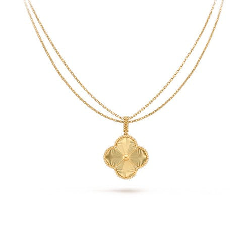 [LumiVibe]CLOVER 25MM PEDANT NECKLACE GOLD