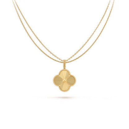 [LumiVibe]CLOVER 25MM PEDANT NECKLACE GOLD