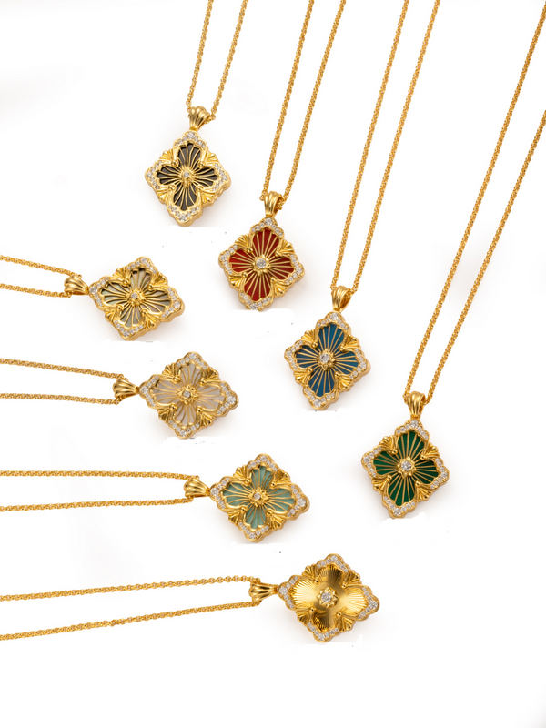 [LumiVibe] B.C.L BIG SIZE  ENAMEL NECKLACE（Various colors）
