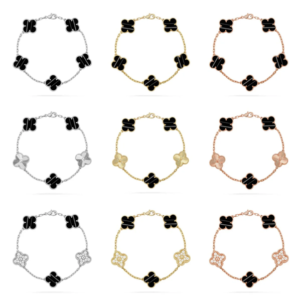 [LumiVibe] CLOVER 5 MOTIF PULSAR STONE BRACELET COLLECTION