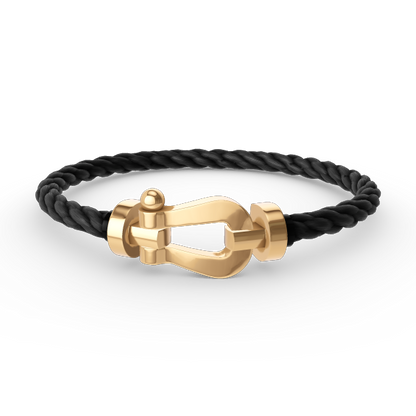 [LumiVibe]FORCE LARGE HORSESHOE NO DIAMOND BRACELET GOLD