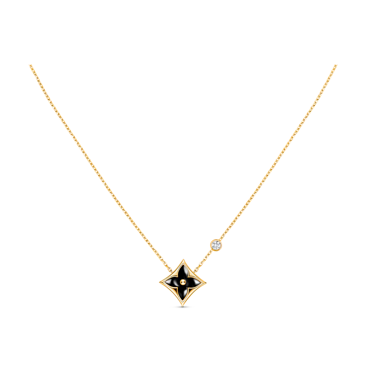 [LumiVibe]STAR BLACK MOP NECKLACE