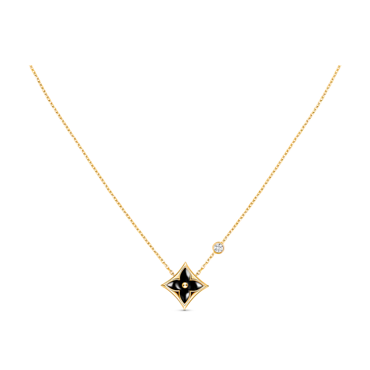 [LumiVibe]STAR BLACK MOP NECKLACE
