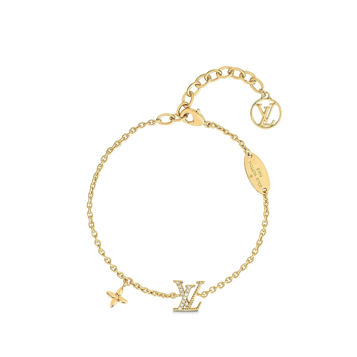[LumiVibe]LOGO STAR MOTIF GOLD BRACELET