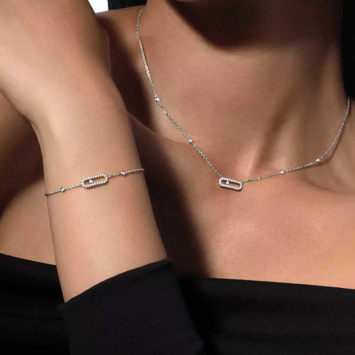 [LumiVibe]Diamond Necklace Move Uno