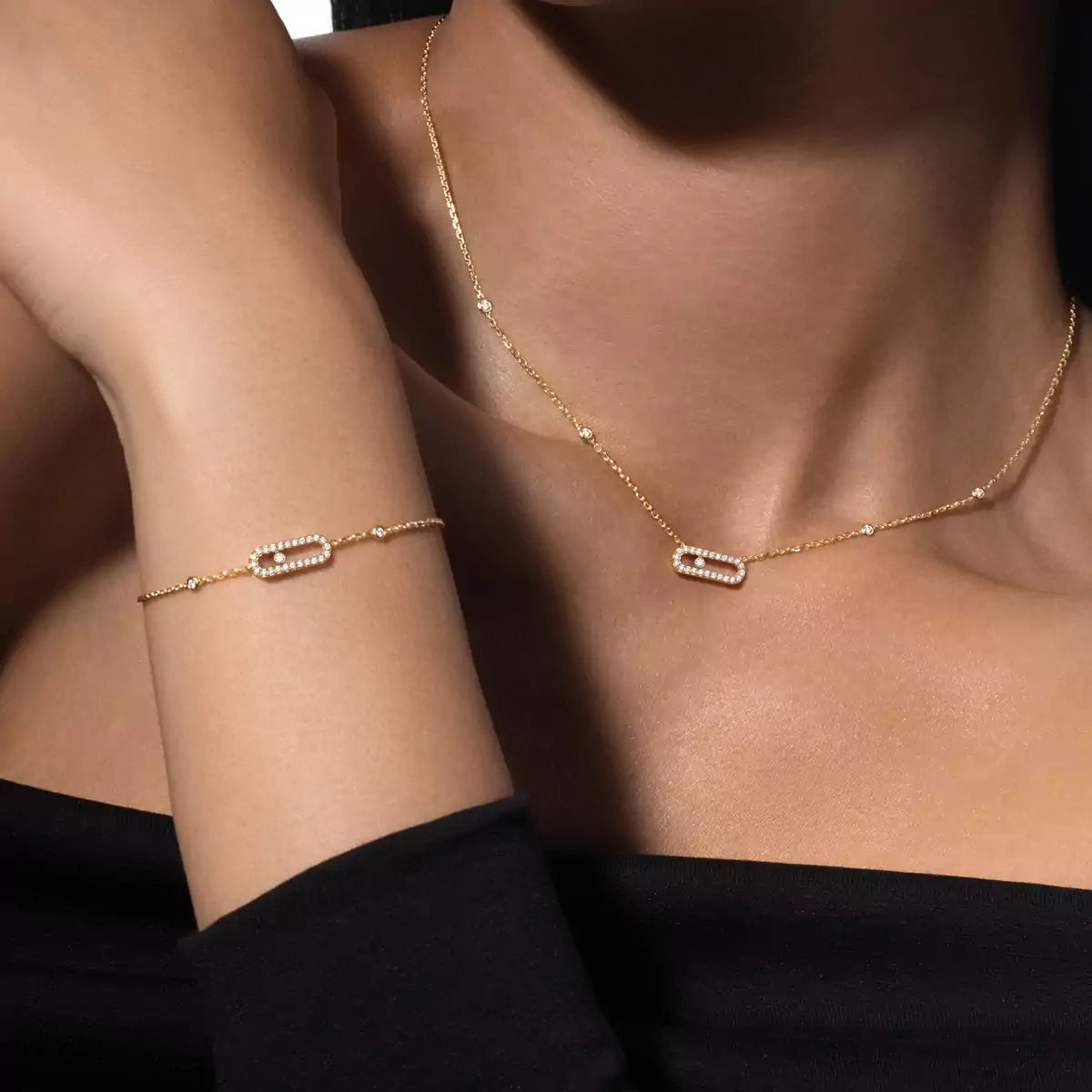 [LumiVibe]Diamond Necklace Move Uno