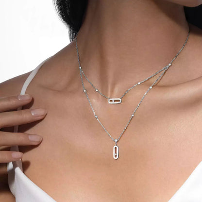 [LumiVibe] Move Uno Diamond Necklace