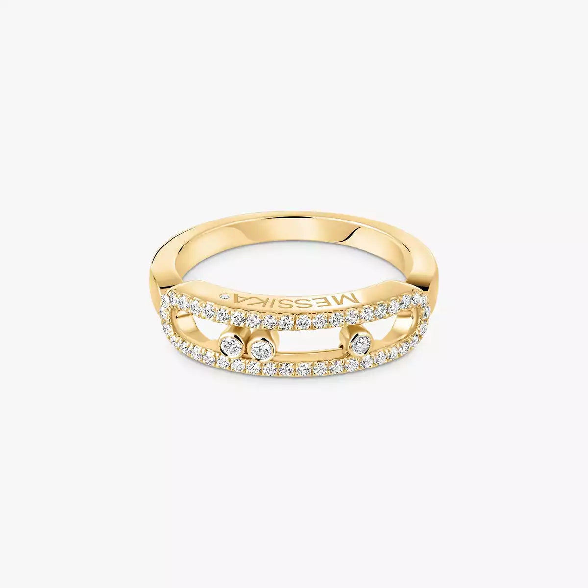 [LumiVibe] Baby Move Gold Diamond Pave_ Ring