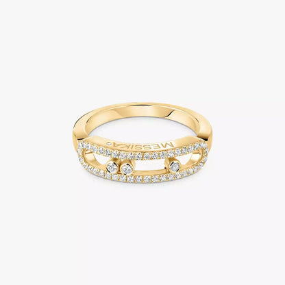 [LumiVibe] Baby Move Gold Diamond Pave_ Ring