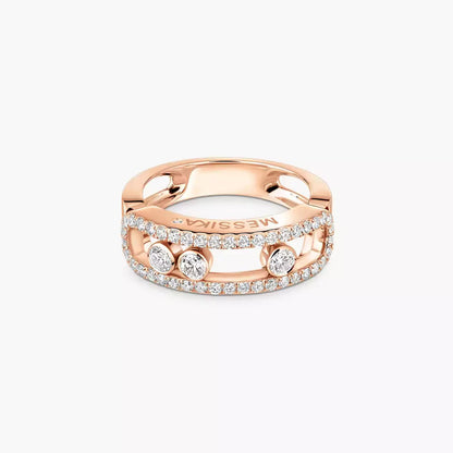 [LumiVibe] Move Gold Diamond Pave_ Ring