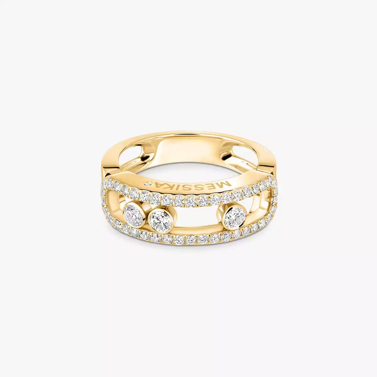 [LumiVibe] Move Gold Diamond Pave_ Ring