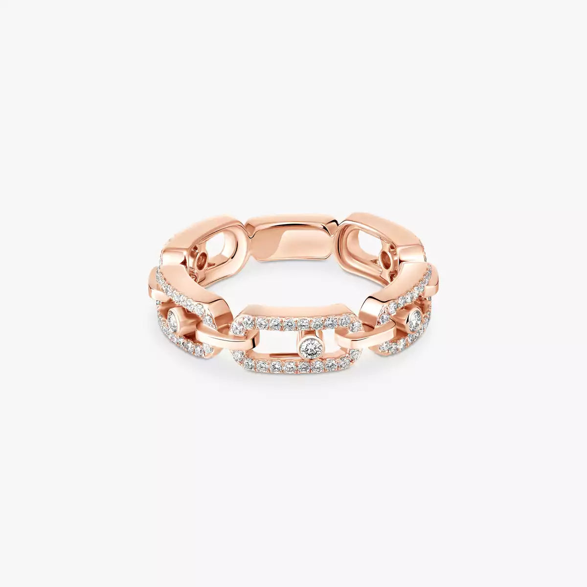 [LumiVibe]Move Link Pave_-Set Diamond Ring in Gold