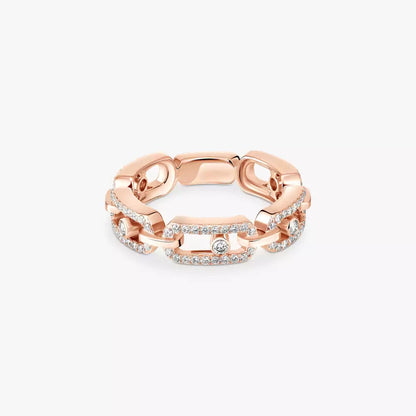 [LumiVibe]Move Link Pave_-Set Diamond Ring in Gold