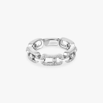 [LumiVibe]Move Link Pave_-Set Diamond Ring in Gold