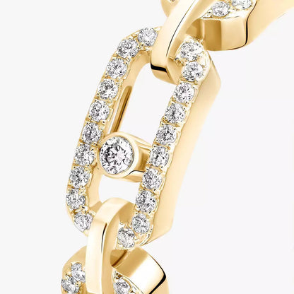 [LumiVibe]Move Link Pave_-Set Diamond Ring in Gold