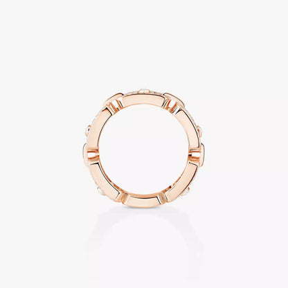 [LumiVibe]Move Link Pave_-Set Diamond Ring in Gold