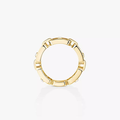 [LumiVibe]Move Link Pave_-Set Diamond Ring in Gold