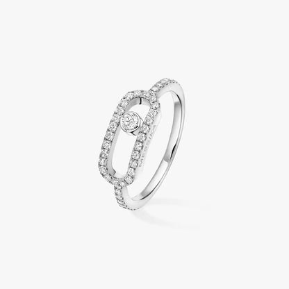 [LumiVibe]Move Uno Diamond Ring in Gold