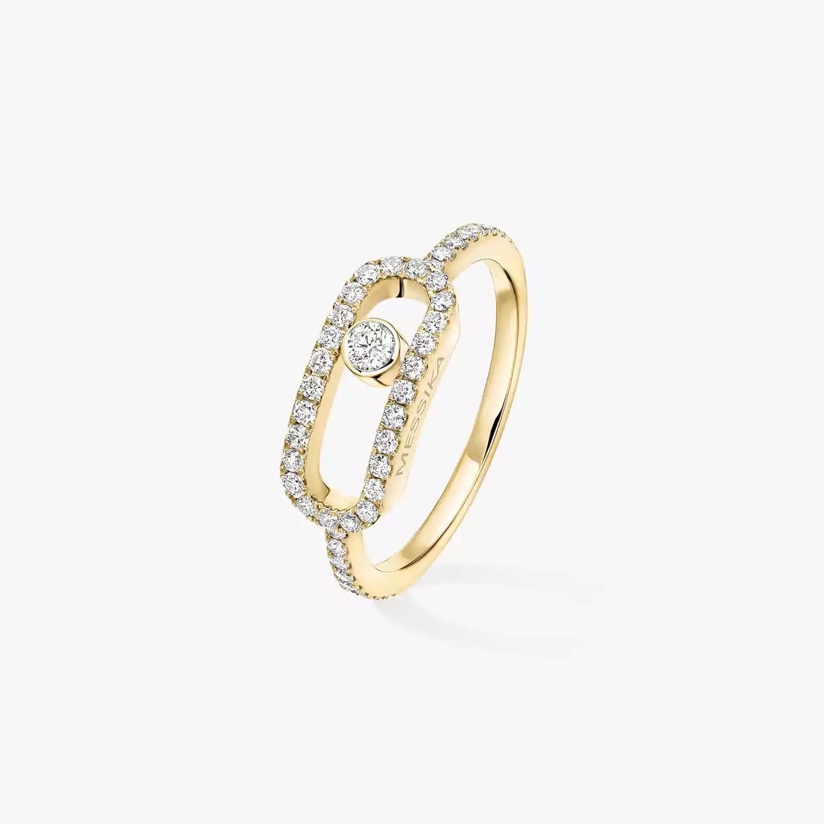 [LumiVibe]Move Uno Diamond Ring in Gold