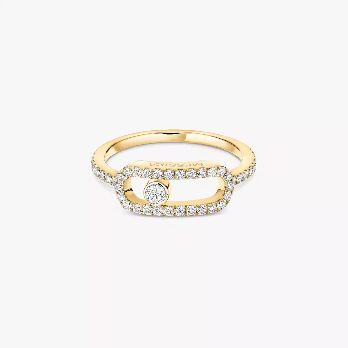 [LumiVibe]Move Uno Diamond Ring in Gold
