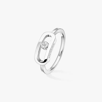 [LumiVibe]Move Uno Diamond Ring in Gold