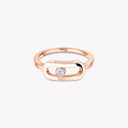 [LumiVibe]Move Uno Diamond Ring in Gold