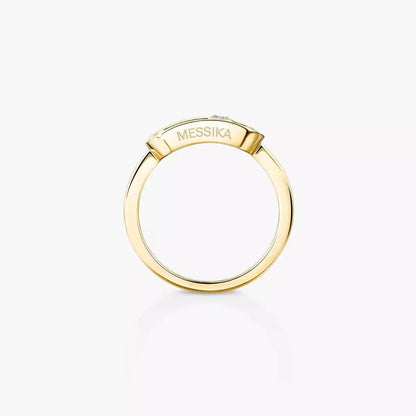 [LumiVibe]Move Uno Diamond Ring in Gold