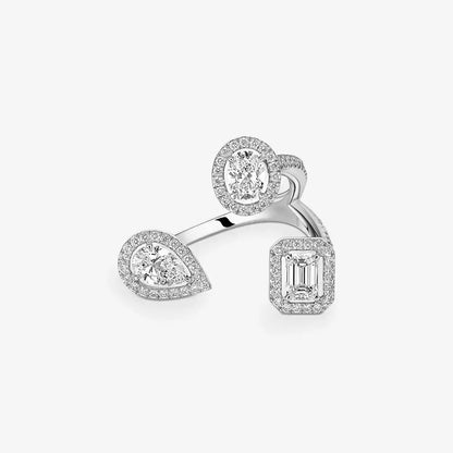 [[LumiVibe] Diamond Ring 0,25ct My Twin Trilogy