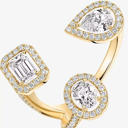 [[LumiVibe] Diamond Ring 0,25ct My Twin Trilogy