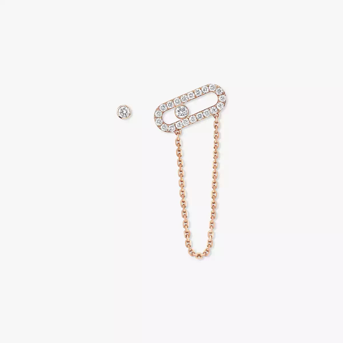 [LumiVibe]Move Uno Diamond Earrings