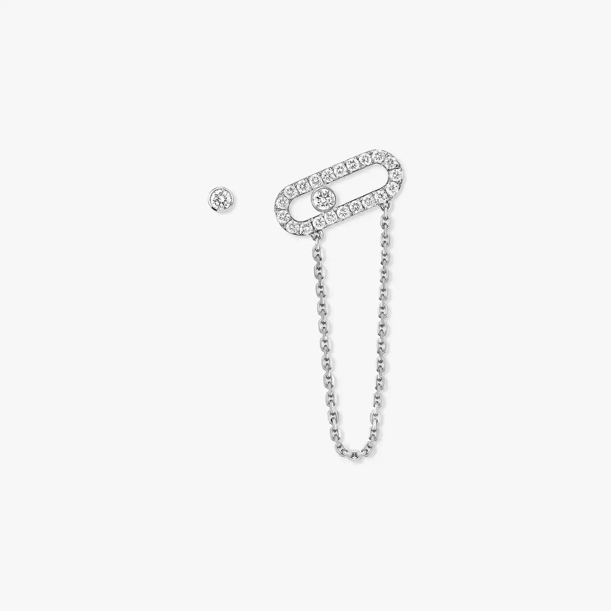[LumiVibe]Move Uno Diamond Earrings