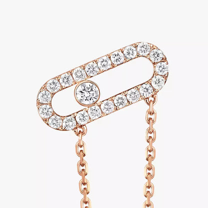 [LumiVibe]Move Uno Diamond Earrings