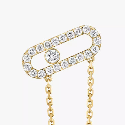 [LumiVibe]Move Uno Diamond Earrings