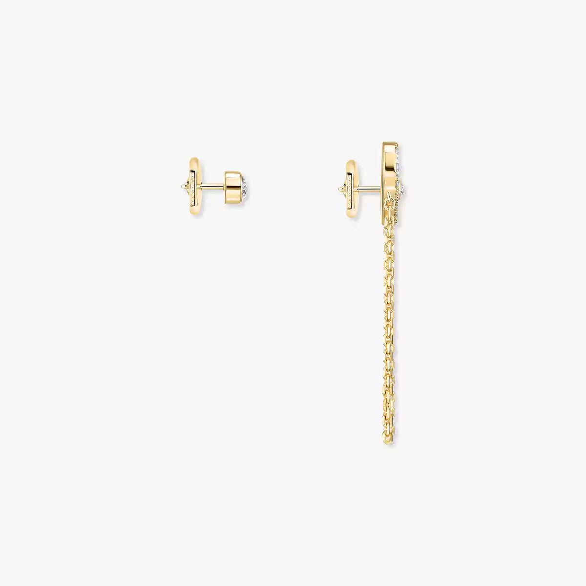 [LumiVibe]Move Uno Diamond Earrings