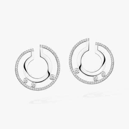 [LumiVibe]Move Romane Small Diamond Hoop Earrings