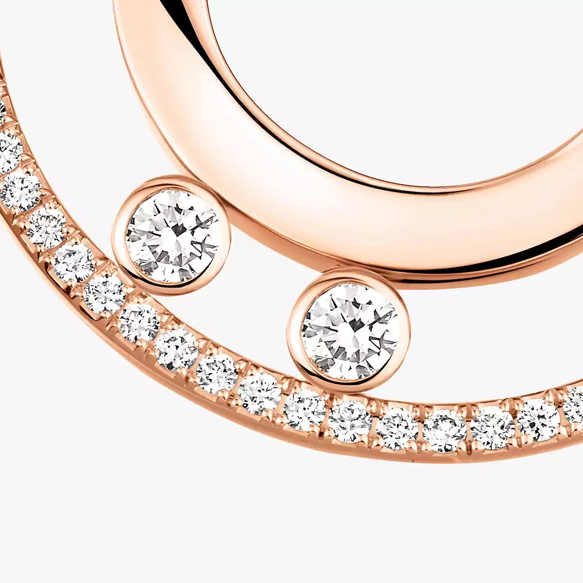 [LumiVibe]Move Romane Small Diamond Hoop Earrings