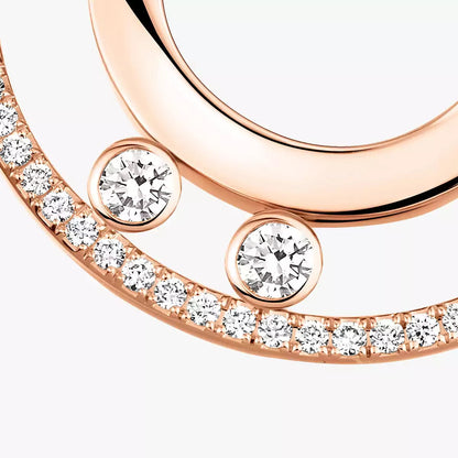 [LumiVibe]Move Romane Small Diamond Hoop Earrings