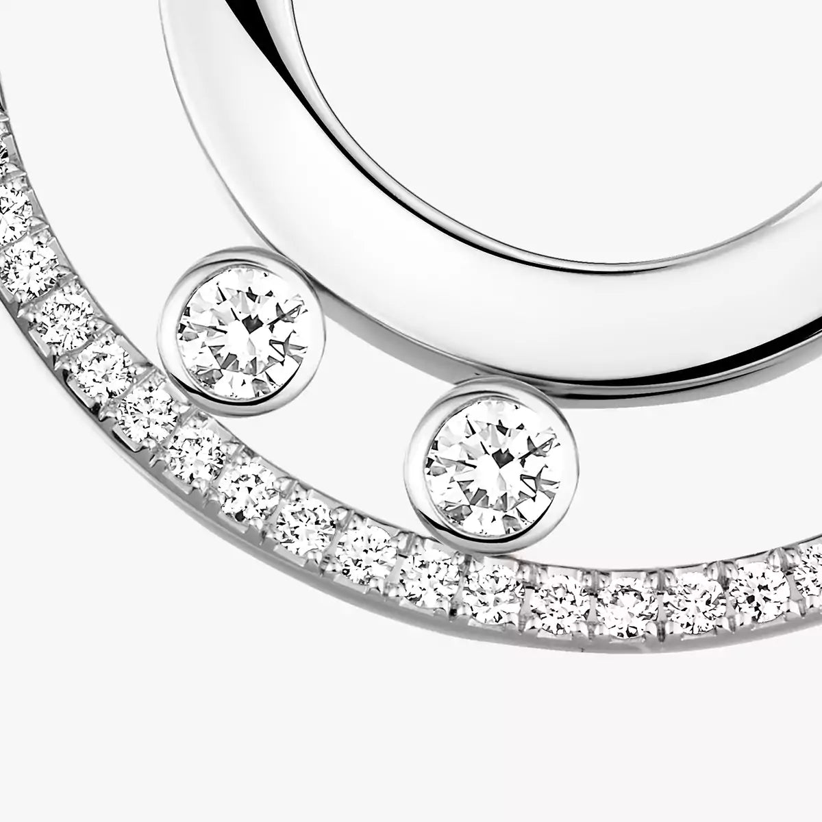 [LumiVibe]Move Romane Small Diamond Hoop Earrings