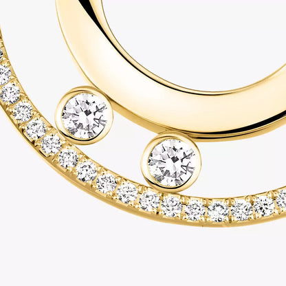 [LumiVibe]Move Romane Small Diamond Hoop Earrings